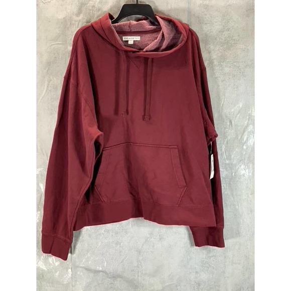 And Now This Men's Maroon Fleece Drawstring Pullover Hoodie SZ XL - Picture 1 of 10